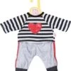 Dolly Moda - Sport-Outfit Gestreift, 43 Cm