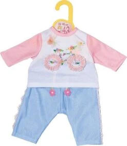 Dolly Moda - Shirt + Hose Fahrrad, 43 Cm