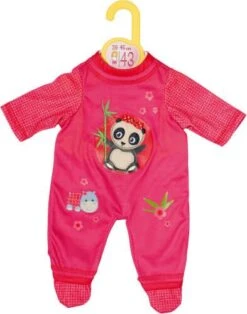 Dolly Moda - Strampler Mit Panda, 43 Cm