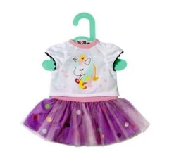 Dolly Moda - Einhorn Shirt Mit Tutu, 36 Cm