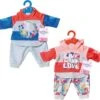 ZAPF 826980 BABY Born® Trend Jogginganzug 2-fach Sortiert 43 Cm