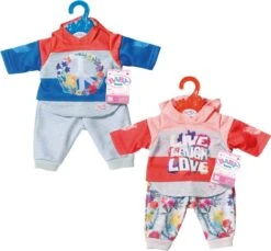 ZAPF 826980 BABY Born® Trend Jogginganzug 2-fach Sortiert 43 Cm