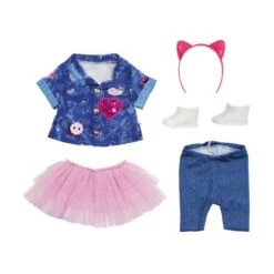 ZAPF 829110 BABY Born® Deluxe Jeans Kleid Set 43 Cm