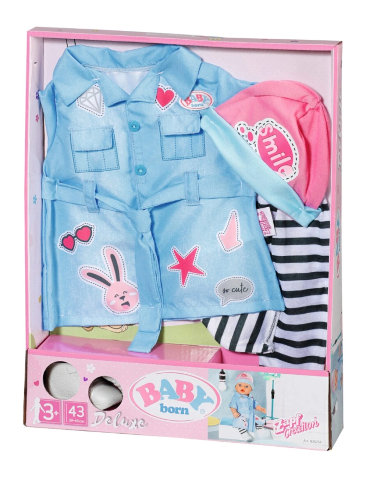 ZAPF 835258 BABY Born Deluxe Jeans Kleid 43 Cm 2 ZAPF 835258 BABY Born Deluxe Jeans Kleid 43 Cm – Bild 2