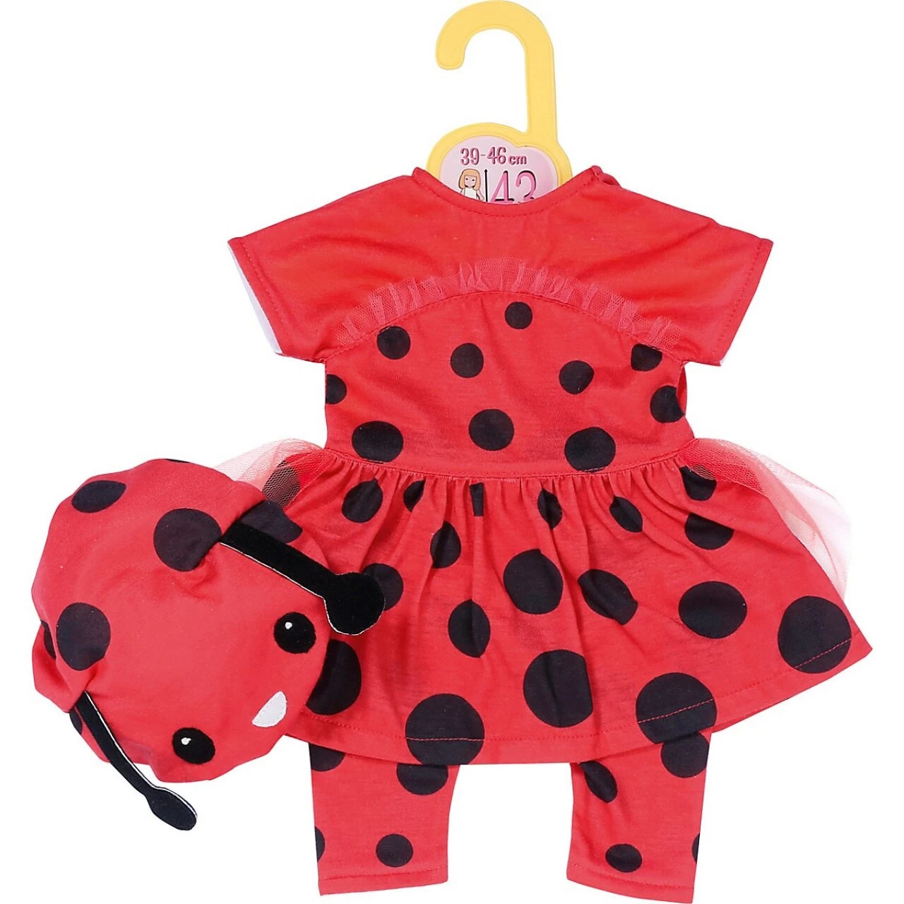 ZAPF 870921 Dolly Moda Süßes Marienkäfer Outfit 43 Cm 1 ZAPF 870921 Dolly Moda Süßes Marienkäfer Outfit 43 Cm