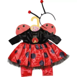 ZAPF 871492 Dolly Moda Kleid, Hose Und Mütze Marienkäfer 43 Cm